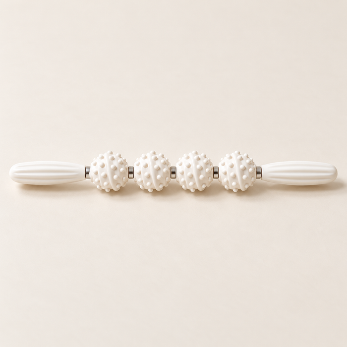 Four-Wheel Massage Stick — White