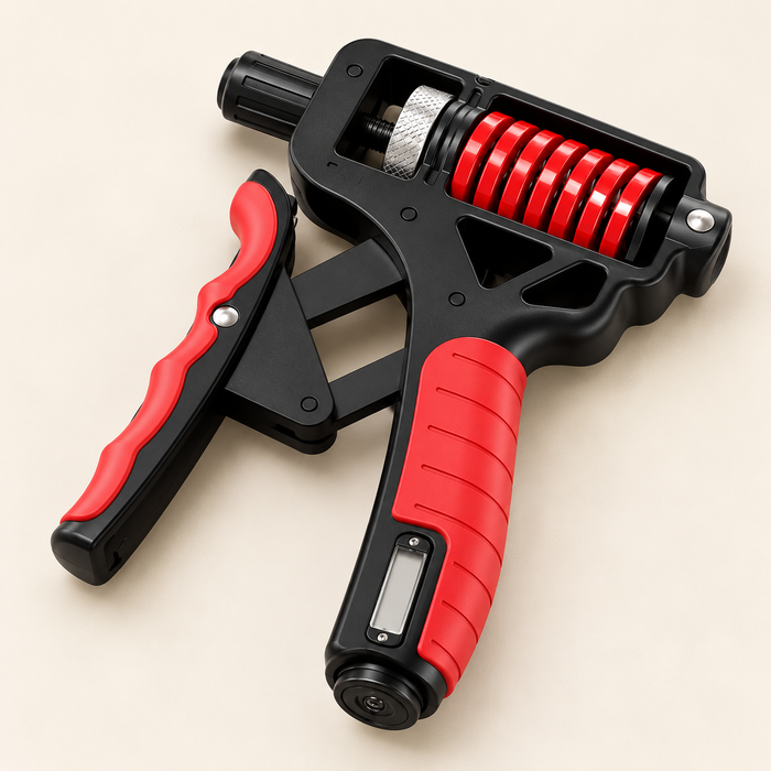 Adjustable Hand Gripper — Black & Red