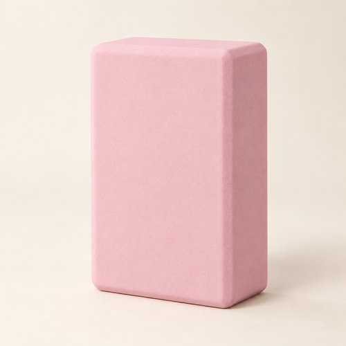 Yoga Block — Pink — product view — product illustration