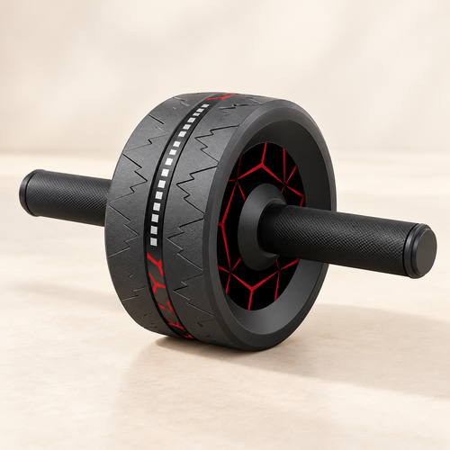 Ab Roller — Black & Red — product view — product illustration