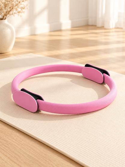 Pilates Ring — Pink — styled scene — product illustration