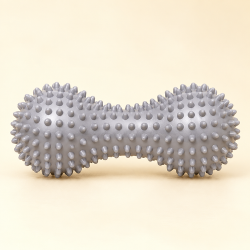 Peanut Massage Roller — Gray — product view — product illustration