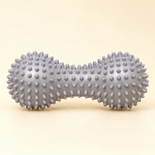 Peanut Massage Roller — Gray — product view — product illustration